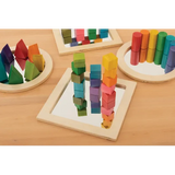 Wood Framed Play Mirrors - 30cm - Set of 4 - Modern Teaching Aids NZ