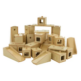 MTA Spaces - Large Wooden Blocks & Ramps - 35  Pieces - Modern Teaching Aids NZ