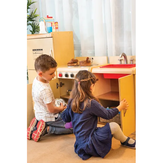 Natural Spaces Kitchen Set of 4 Wooden Pieces - Modern Teaching Aids NZ