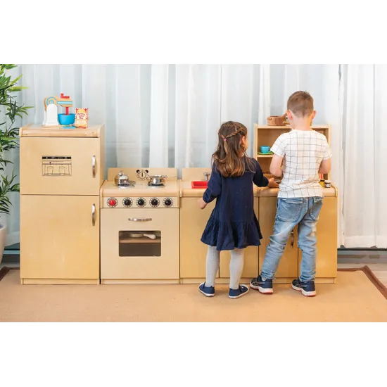 Natural Spaces Kitchen Set of 4 Wooden Pieces - Modern Teaching Aids NZ