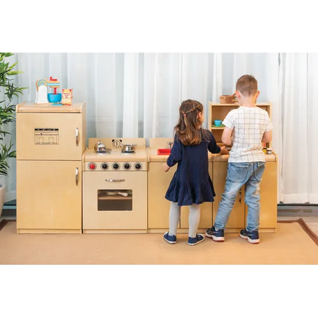 Natural Spaces Kitchen Set of 4 Wooden Pieces - Modern Teaching Aids NZ