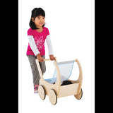 MTA Spaces Wooden Doll Pram 32 (W) x 52 (D) x 44 (H) cm - Modern Teaching Aids NZ