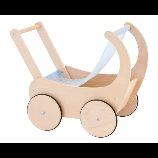 MTA Spaces Wooden Doll Pram 32 (W) x 52 (D) x 44 (H) cm - Modern Teaching Aids NZ