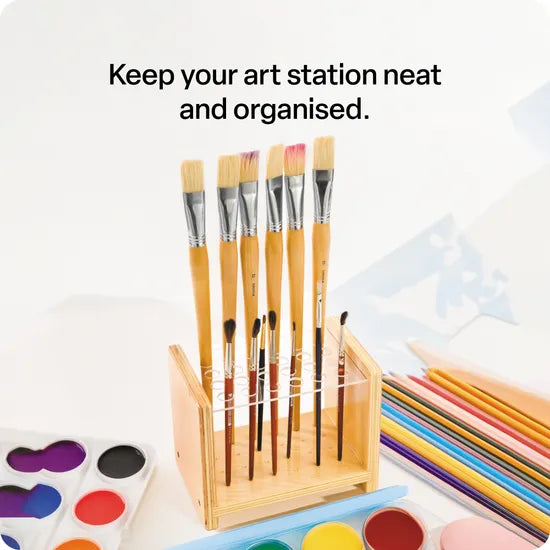 Paint Brush Holder - With 24 Holes - Modern Teaching Aids NZ