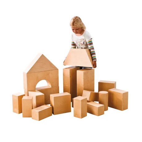 Natural Spaces Real Hollow Blocks 17 Pieces - Modern Teaching Aids NZ