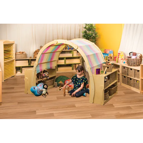 Natural Spaces - Rainbow Fabric - 220x90cm - Modern Teaching Aids NZ