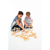 Natural Spaces - Wooden Hollow Blocks - 24 pieces - Modern Teaching Aids NZ