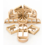 Natural Spaces - Wooden Mirror Blocks - 24  Pieces - Modern Teaching Aids NZ