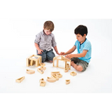 Natural Spaces - Wooden Mirror Blocks - 24  Pieces - Modern Teaching Aids NZ