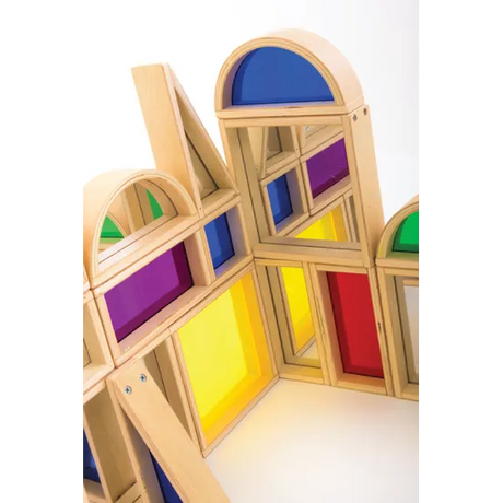 Natural Spaces - See Through Coloured Blocks -24pc - Modern Teaching Aids NZ