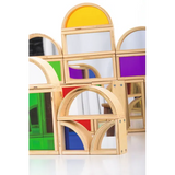Natural Spaces - See Through Coloured Blocks -24pc - Modern Teaching Aids NZ