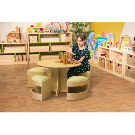 Stockholm - Table with Stools - Set of 5 - Modern Teaching Aids NZ