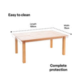 Tailored PVC Table Cover 120 x 75cm - Modern Teaching Aids NZ