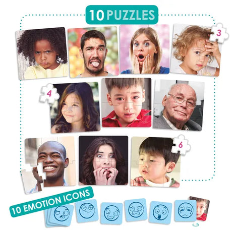 The Emotions Puzzles - Set of 10 - Modern Teaching Aids NZ