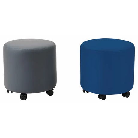 Aalto - Round Ottoman - Steel Blue - Modern Teaching Aids NZ