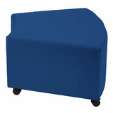 Aalto - Curved Ottoman - Steel Blue - Modern Teaching Aids NZ