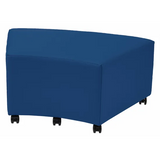 Aalto - Curved Ottoman - Steel Blue - Modern Teaching Aids NZ