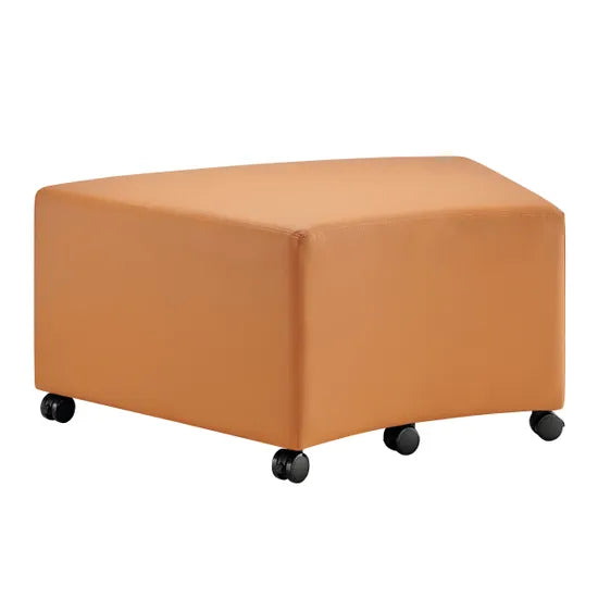 Aalto Curved Ottoman - Terracotta