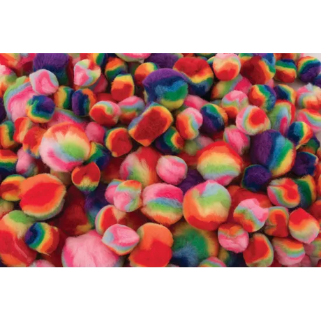 Rainbow Pom Poms - Pack of 200 - Modern Teaching Aids NZ