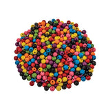 Creatistics Wooden Coloured Beads 1.2 cm- Pack of 300 - Modern Teaching Aids NZ