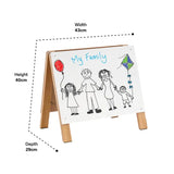 Creatistics Table Top Easel Whiteboard & Blackboard - Modern Teaching Aids NZ