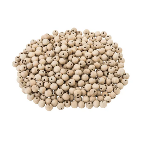 Plain Wooden Beads - Pack of 300 - Modern Teaching Aids NZ