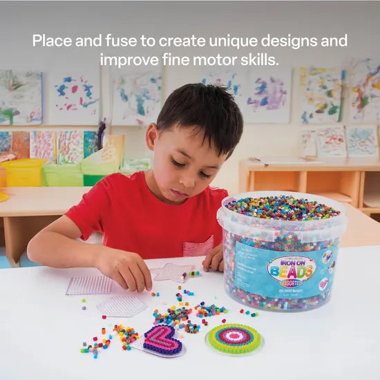 Creatistics Assorted Iron On Beads 5 mm- Pack of 20000 - Modern Teaching Aids NZ