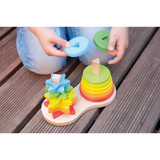 Wooden Rainbow Stacking Kit