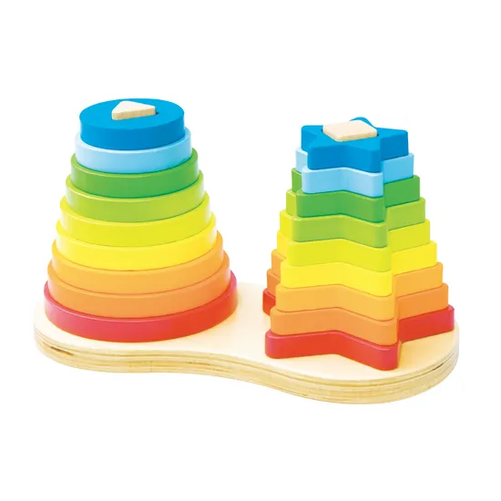 Rainbow Stackers 19 Pieces - Modern Teaching Aids NZ