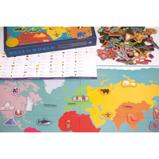 Hello World Magnetic Map - Modern Teaching Aids NZ