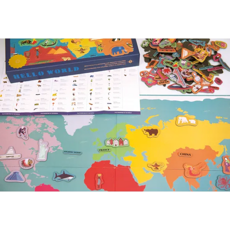 Hello World Magnetic Map - Modern Teaching Aids NZ