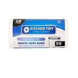 White Kitchen Tidy Bags 18L - Roll of 50 - Modern Teaching Aids NZ