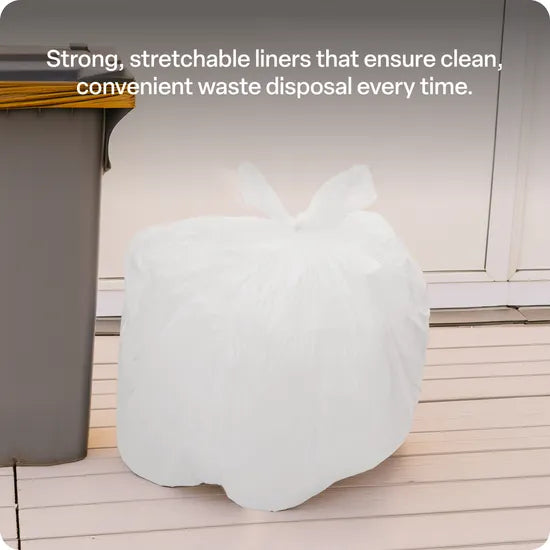 White Kitchen Tidy Bags 27L - Roll of 50 - Modern Teaching Aids NZ