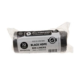 All Purpose Black Bin Liner 72L - Roll of 50 - Modern Teaching Aids NZ