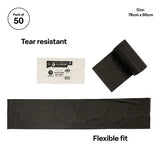 All Purpose Black Bin Liner 72L - Roll of 50 - Modern Teaching Aids NZ