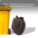 Contractor Black HD Bin Liner 55L-Pack of 50 - Modern Teaching Aids NZ