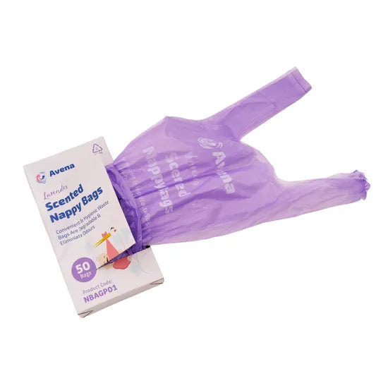 Avena Purple Scented Nappy Bags - Pack of 50 - Modern Teaching Aids NZ