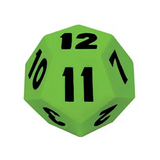 Teachables Soft Foam Dice - 12-Sided, Assorted Colours - Modern Teaching Aids NZ