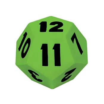 Teachables Soft Foam Dice - 12-Sided, Assorted Colours - Modern Teaching Aids NZ