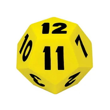 Teachables Soft Foam Dice - 12-Sided, Assorted Colours - Modern Teaching Aids NZ