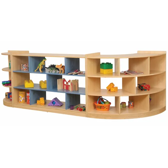 Aurum Open Back Triple Shelf Kit - Blue - Modern Teaching Aids NZ