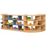 Aurum Open Back Triple Shelf Kit - Blue - Modern Teaching Aids NZ