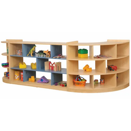 Aurum Open Back Triple Shelf Kit - Blue - Modern Teaching Aids NZ