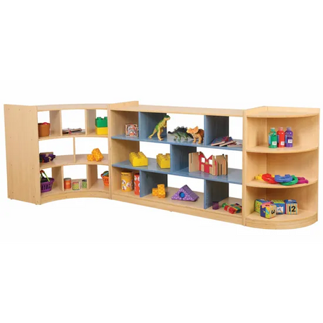 Aurum Open Back Triple Shelf Kit - Blue - Modern Teaching Aids NZ