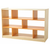 Aurum Spaces - Orange Open Back 8 Compartment Shelf - Modern Teaching Aids NZ