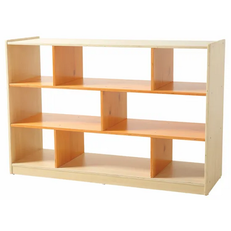 Aurum Spaces - Orange Open Back 8 Compartment Shelf - Modern Teaching Aids NZ