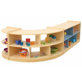 Aurum Spaces - Open Back Curved Shelf Kit - Blue - Modern Teaching Aids NZ