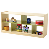 Aurum Spaces - Green Open Back 5 Compartment Shelf - Modern Teaching Aids NZ