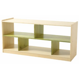 Aurum Spaces - Green Open Back 5 Compartment Shelf - Modern Teaching Aids NZ