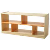 Aurum Spaces - Orange Open Back 5 Compartment Shelf - Modern Teaching Aids NZ